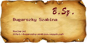 Bugarszky Szabina névjegykártya